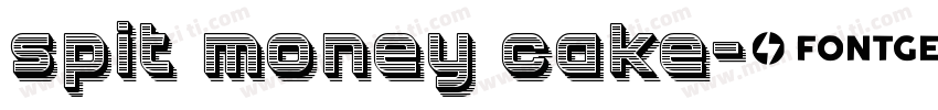 spit money cake字体转换